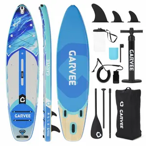 Inflatable Paddle Board,Inflatable Stand Up Paddle Boards with Premium SUP Accessories,450LB High Weight Capacity Wide for Beginners,335*86*15cm