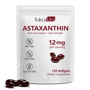 【NEW】Hatmanlabs Astaxanthin 12mg, 120 Softgels (4-Month Supply) - Premium Natural Antioxidant from Fresh Microalgae for Eye Health, Joint Comfort, Skin Glow & Circulation Support*, 6,000x Stronger Than Vitamin C, Stress Resilience & Vitality Formula
