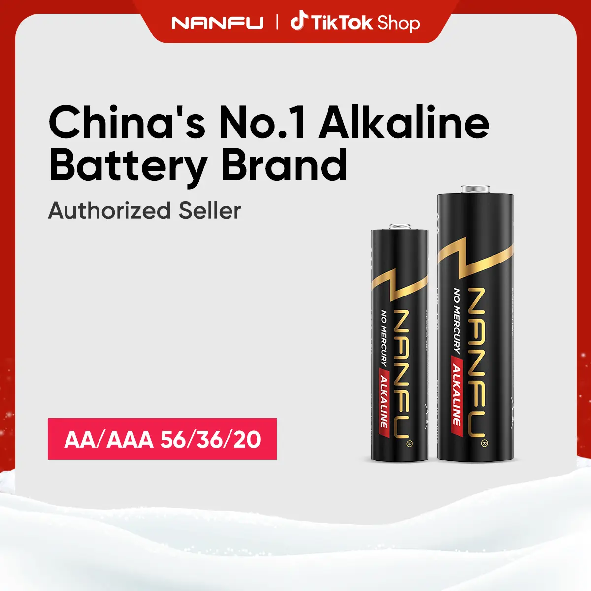 NANFU AA/AAA Size 1.5V Alkaline Dry Cell Batteries - 56/36/20 Count High-Performance Non-Rechargeable Batteries for Clocks, Remotes, Household Electronic Devices, Aa Size Batteries
