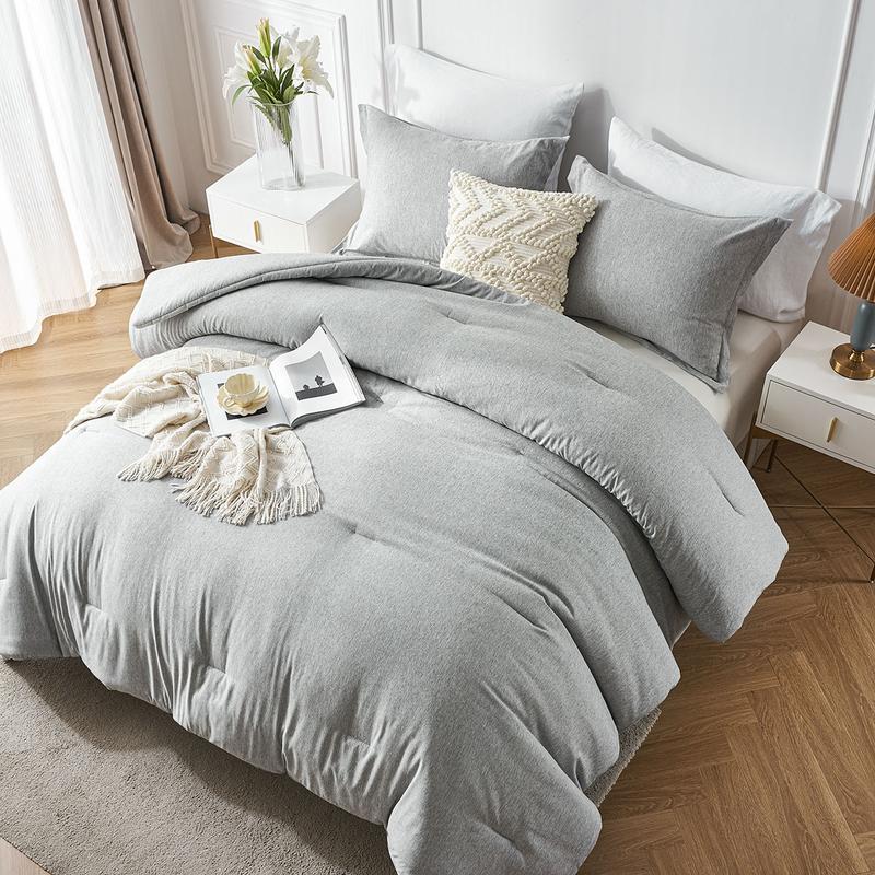 3PC Queen Comforter Set - king size comforter -  Soft Bedding for All Seasons with Pillow Shams,Silky, soft, comfortable