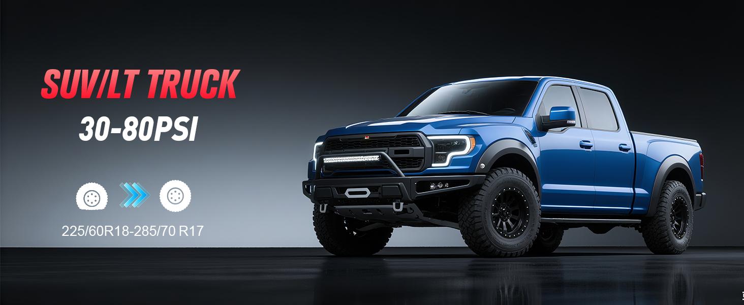 GOOLOO GT160 DUAL Tire Inflator Portable Air Compressor, 4X Faster Dual Cylinder & Upgraded Color LED Screen Portable Air Pump for Car Tires, Auto Shut-off Electric Bike Tire Pump with Pressure Gauge