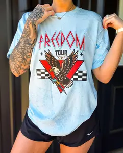 Freedom Tour Comfort Colors Tee Graphic Print