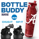 Bottle Buddy - Collegiate Edition - Dual Function lid Water Bottle - Stainless Steel - Double Wall Insulated