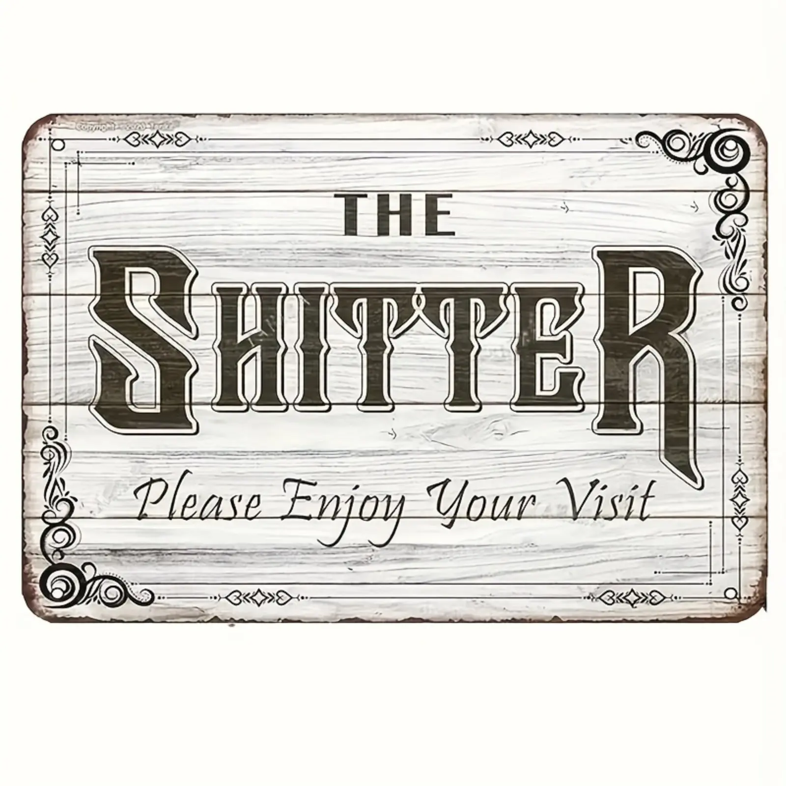Vintage Pewter Metal Tin Sign (12x8 in/30x20 cm) - Lightweight Full Print Wall Art, Vibrant Industrial Living Room Decor, Rustic Wipe Clean Gift-Ready Housewarming Item, Stays Bright Home Decor Gift, Home Decor Gifts