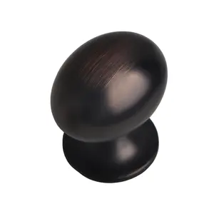Utopia Alley HW339/340XX Danbury Oval Cabinet Ring Pull Knob - Decorative Cabinet Drop Pull Knobs for Cabinets and Drawers - Vintage Cabinet Hardware - Metal Drawer Pull Knobs 1.3"