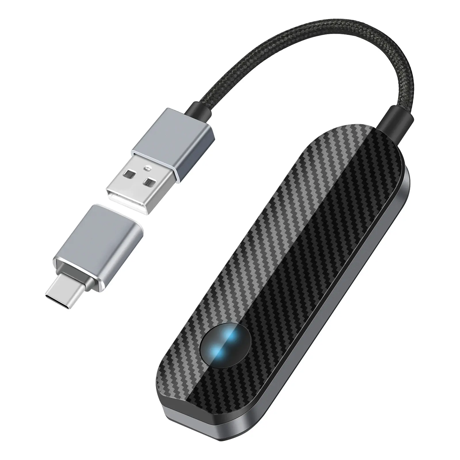 Lulaven Wireless CarPlay Adapter Dongle for iPhone - Type C Charging, Fast Connection, No Latency, Hands-Free Calling (Includes CarPlay Adapter Variants), Carplay Adapter Adapters