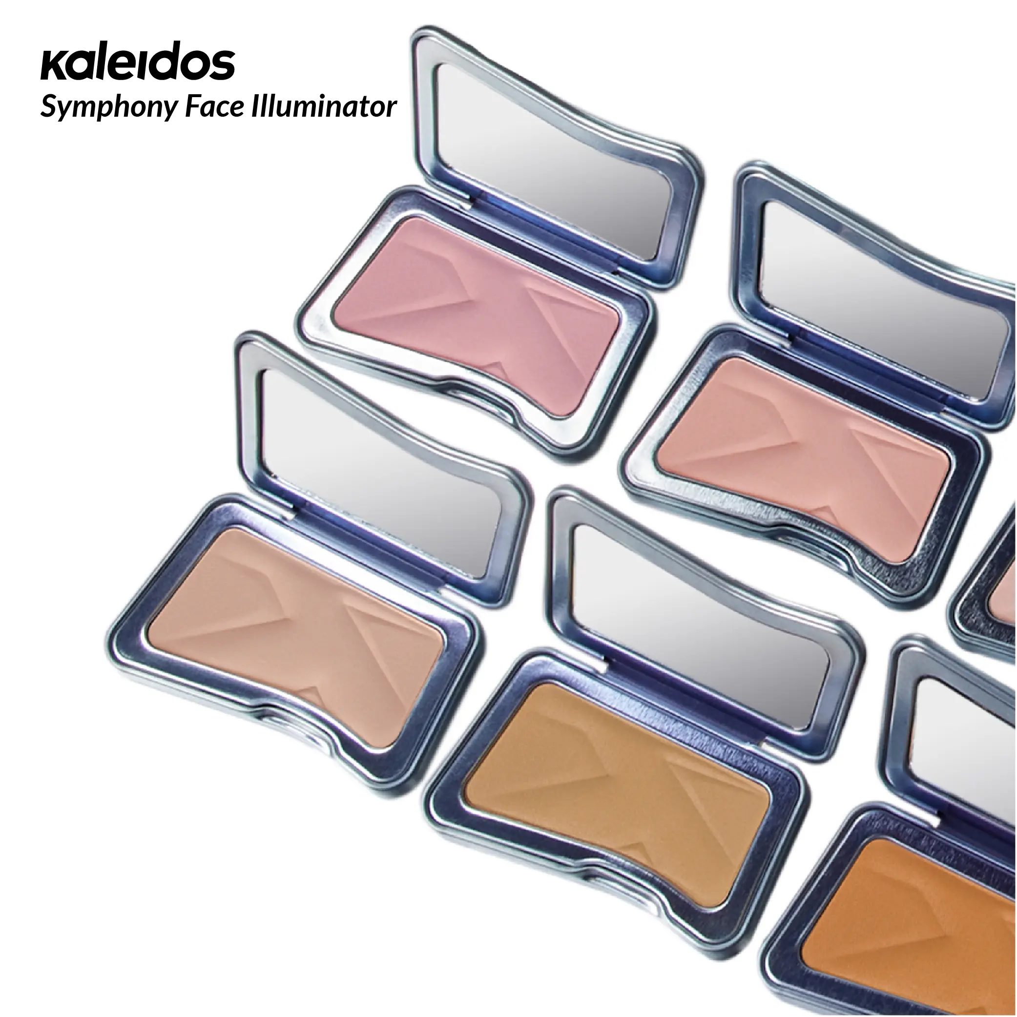 Kaleidos Symphony Face Illuminator Highlighter - Smoothening, Elasticising, Matte Finish, Suitable for Multiple Skin Types, Festival Makeup, Cosmetic Gift, Highlighter Palette