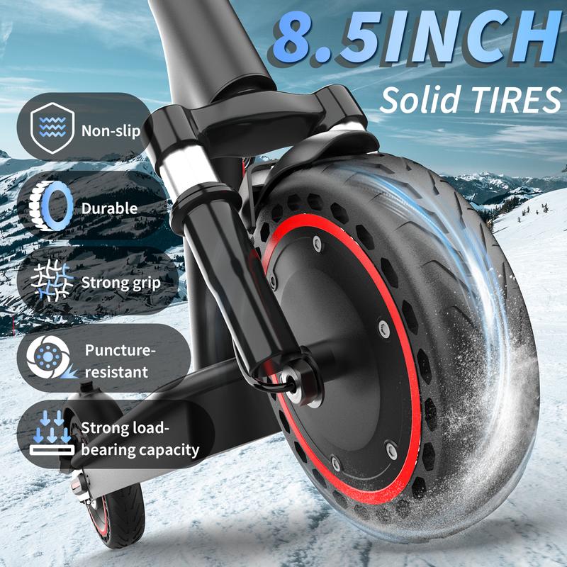 Electric Scooter 350W Motor,Max 19 Miles & 19MPH Speed,Folding E-Scooter with Dual Suspension,APP ControlRange