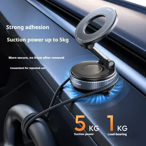 Foldable Magnetic Phone Holder – Strong Suction, Adjustable & Hands-Free