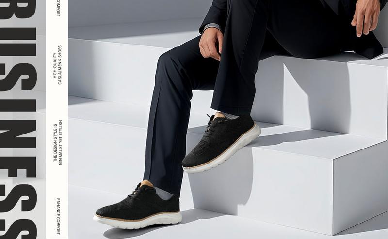 Mens Casual Dress Oxfords Shoes Fashion Mesh Business Walking Work Slip on Sneakers Comfortable Lightweight Soft Sole Red Boy Running