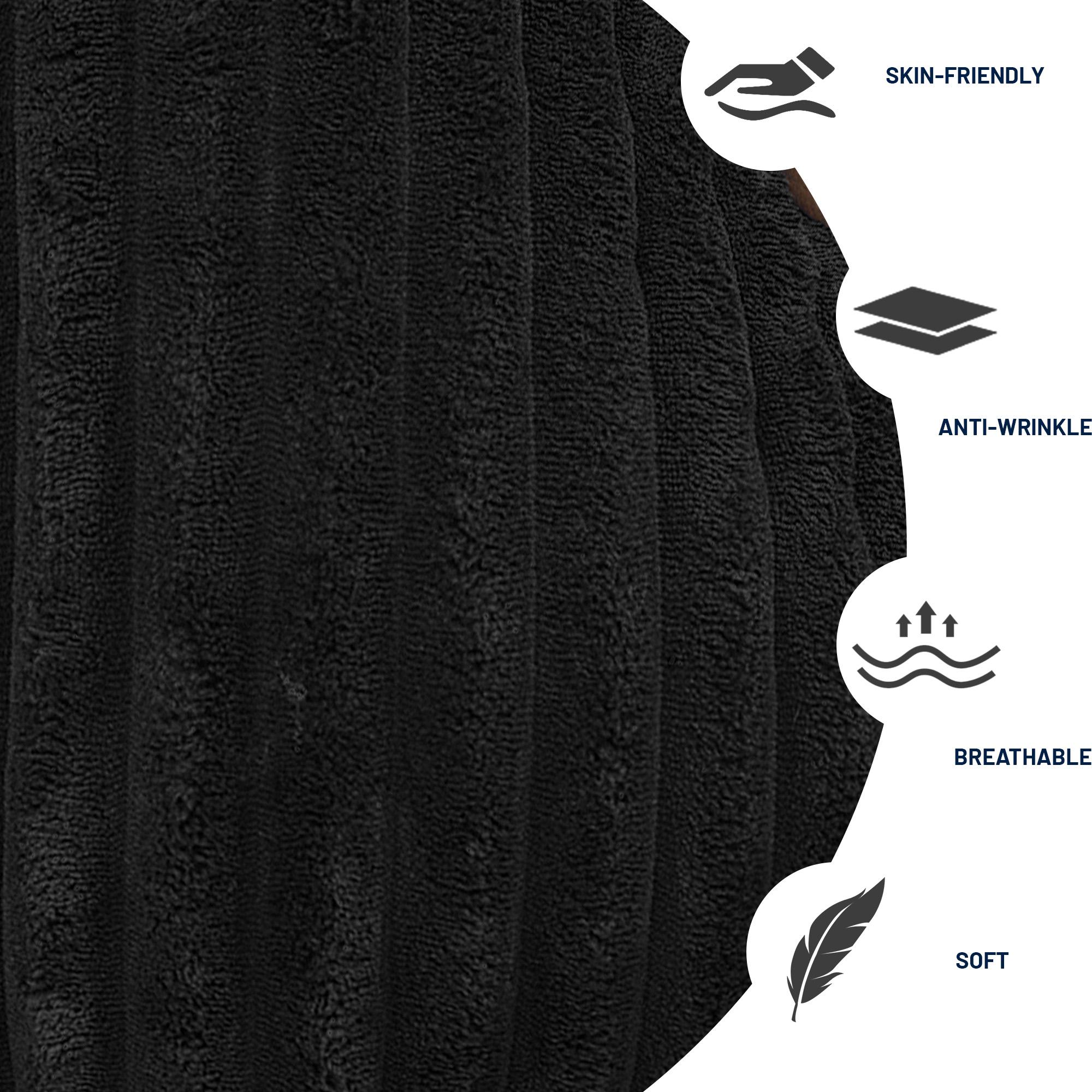 Big Boneless Couch, 131'' Large Sectional U-Shape Couches with Chaise Lounge, Deep Seats, No Assembly, Modern Modular Design for Living Room, Versatile Configuration Modular Couch, Elegant Corduroy Sofa, Free Combination, Comfy & Versatile, Black