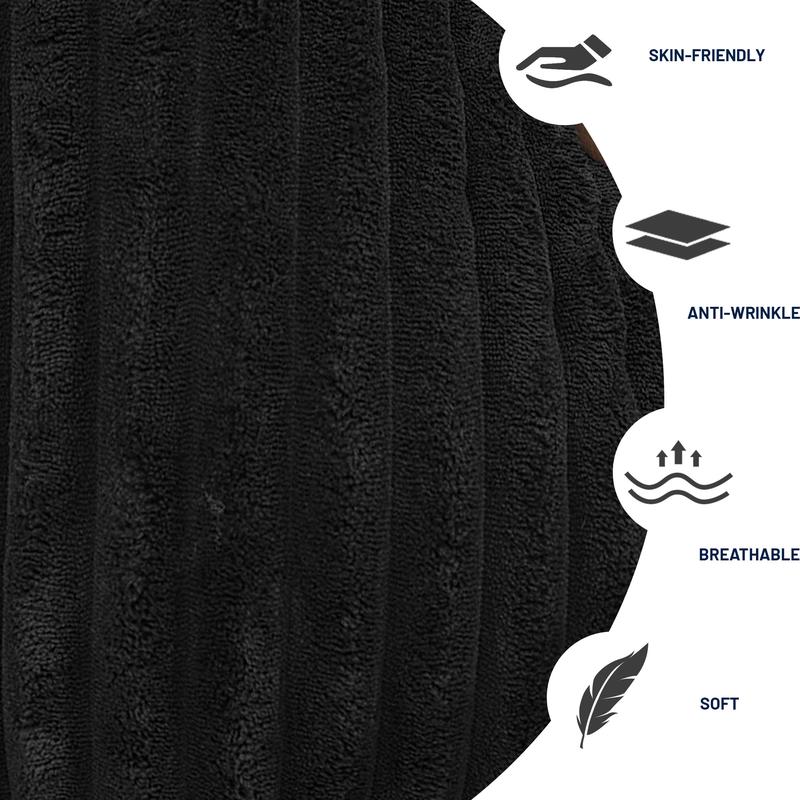 Big Boneless Couch, 131'' Large Sectional U-Shape Couches with Chaise Lounge, Deep Seats, No Assembly, Modern Modular Design for Living Room, Versatile Configuration Modular Couch, Elegant Corduroy Sofa, Free Combination, Comfy & Versatile, Black