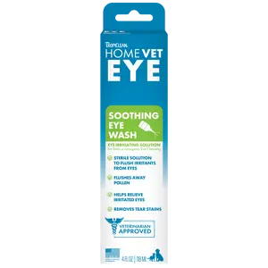 TropiClean HomeVet Soothing Eye Wash for Dogs & Cats