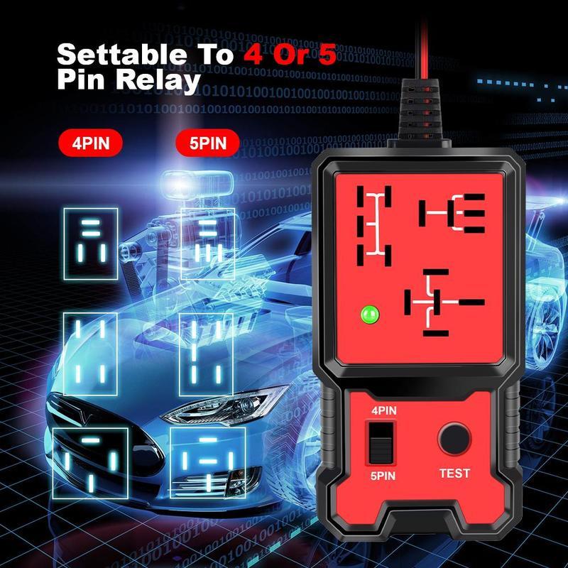Car Automotive Relay Tester with LED Indicator Portable Battery ...