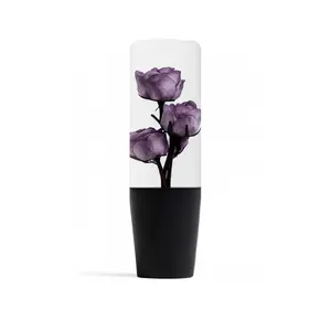 Clear Deadly Purple Roses Flower Shift Knob | Universal Manual Car Shifter