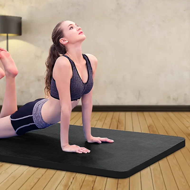 Extra-Thick 8mm Yoga Mat for Women&Men - Non-Slip Exercise MatHeavy Duty Workout Mat for Home Gym, Pilates & Floor Workouts,for 8 Fitness Ways: Yoga, Pilates, Gymnastics, Push-ups, Jumping Rope, Jumping Jacks, Plank, Squats  Yoga Mat with Strap