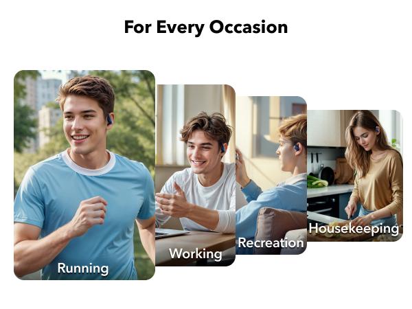 soundcore V20i by Anker Open-Ear Headphones, Adjustable Ear Hooks, Ultra-Comfort, Snug Fit, Powerful Sound, Clear Calls, IP55, 36H Playtime, Bluetooth 5.4 Wireless Earbuds, Multipoint Connection