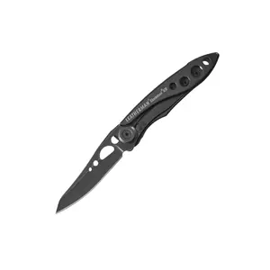 Leatherman Skeletool KB Folding Pocket Knife – 420HC Straight Blade, Slim EDC Knife with Bottle Opener