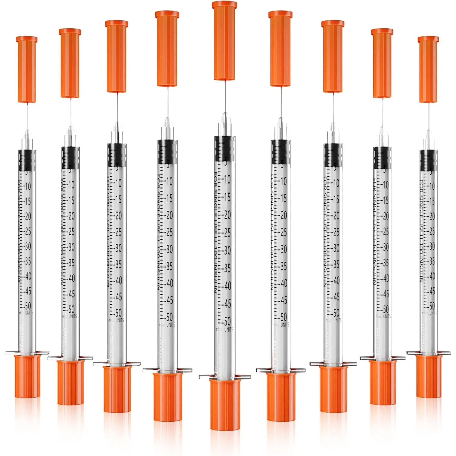 0.5ml/cc 30G 5/16 Inch Syringe, Lab Dispensing Syringes, Individual Wrapped, 100 Pack