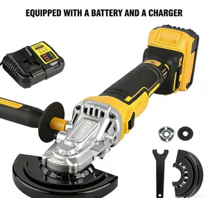 405    18V Brushless Cordless Angle Grinder 125mm 9000RPM Cutting & Polishing Tool