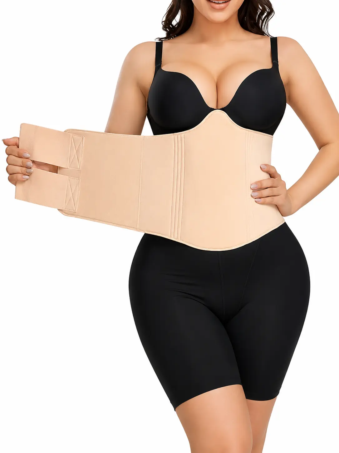 HAGIG Women's 360 Lipo Foam Ab Board - Post-Liposuction Shapewear Belt, Abdominal Compression Board Enhancing Waist Cincher