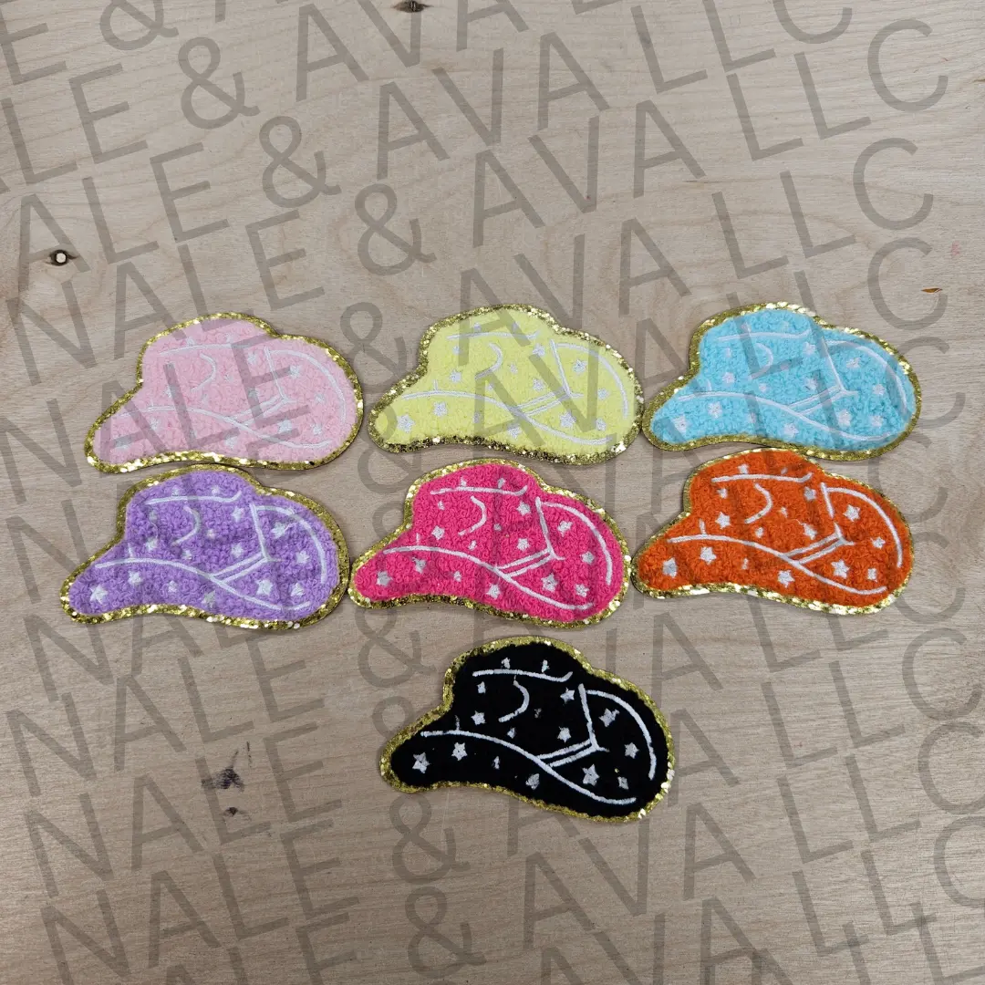 Cowgirl Hat Patch (3 Patches)