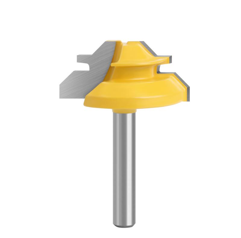 45° Lock Miter Router Bit for Woodworking Milling Grooving Cutter Tenon Joint Tool for Router Tables DIY Furniture Cabinet Making Engraving Machine Tool Accessories Hardware – Perfect for Corner Joints, Wood Joinery, Carpentry & Woodworking Projects