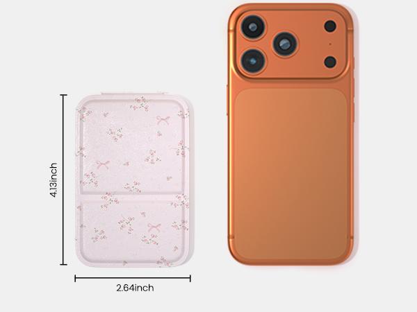 MEXS Mini Foldable Makeup Mirror for Women, Portable Pocket Mirror, Ultra Slim Compact Mirror for Purse, Gift, Travel & Daily Touch-Up