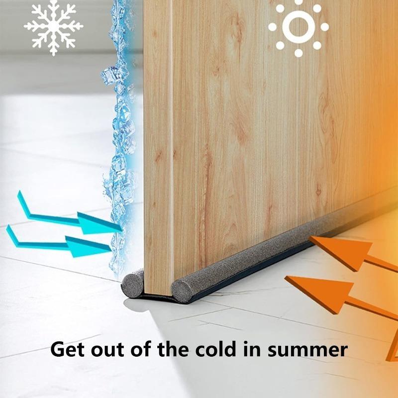 Multifunctional Door Gap Windproof Strip - Door gap windproof and soundproof strip, suitable for indoor and outdoor doors. Adjustable bottom door windproof strip, effectively blocks insects, improves home comfort, easy installation.