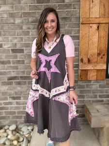 Charcoal Star Patchwork Jumper by BlueVelvet