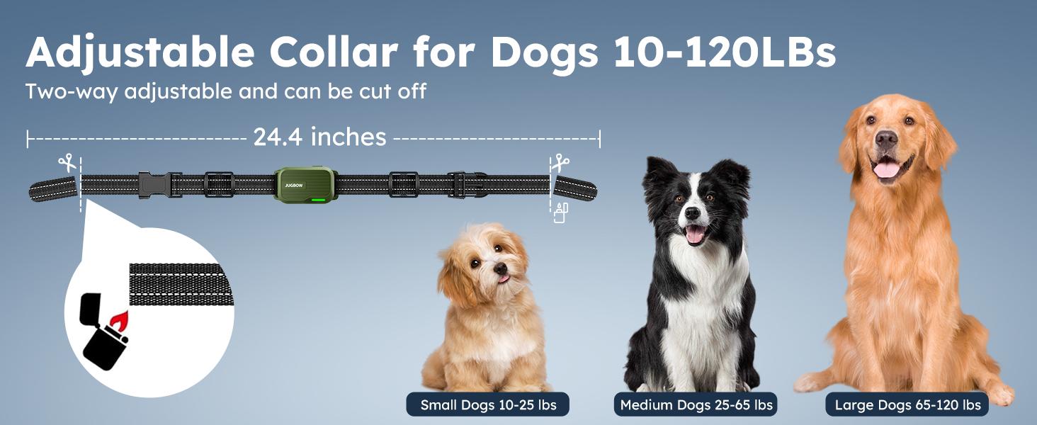 Jugbow Dog Collar 2 Dogs 4500FT Dog Training Collar with Remote, IPX7 Waterproof E Collar for Dogs Training Outdoor Rechargeable Collars for Dogs (10-120lbs)