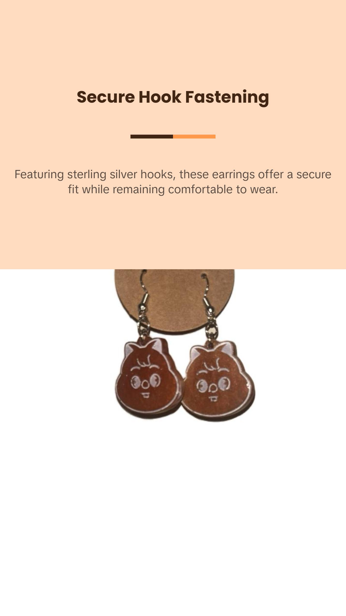SK zoo dangle earrings