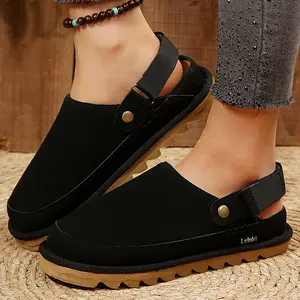Women's Closed-Toe Mule Sandals Adjustable Strap Comfortable Casual Indoor Outdoor Shoes