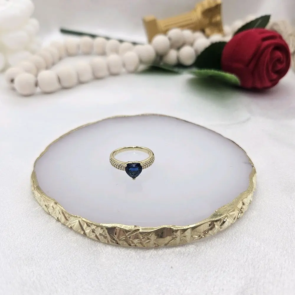 valdiviajewery #2446 heart 14k Gold Plated Ring High Quality valdiviajewery #2446 heart 14k Gold Plated Ring High Quality