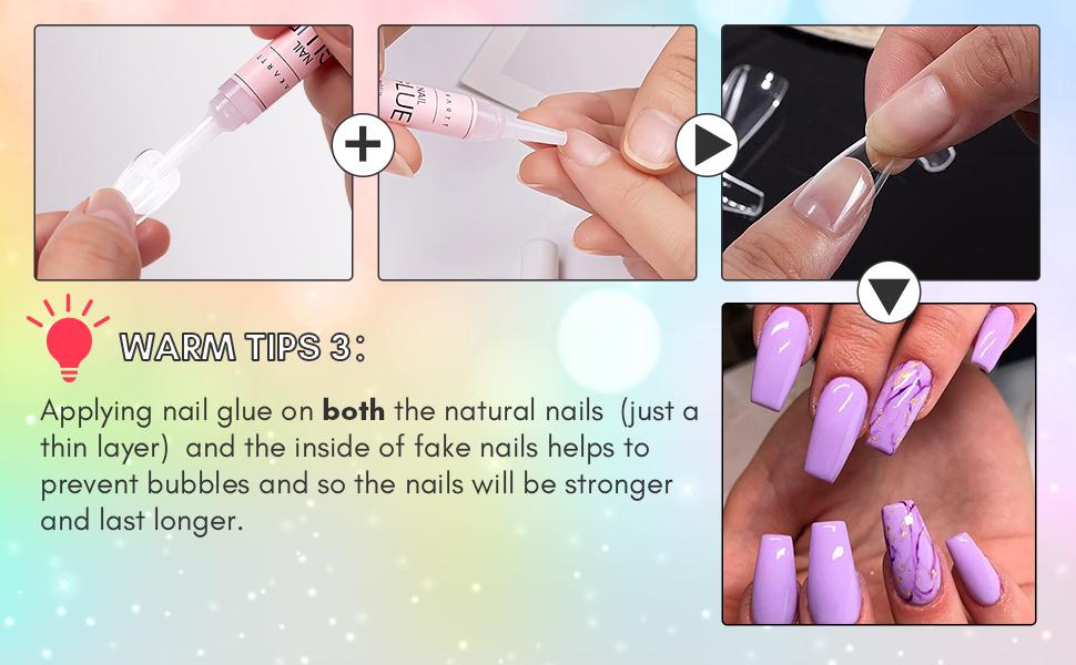 Makartt Super Strong Nail Glue for Acrylic Nails Press On Nails Nail Tips Glue for Stick On Nails Long Lasting Nail Glue for Fake Nails Broken Nails Repair Professional Nail Adhesive Bond 0.07oz 5Pcs sallys nailglue Nail Art Nail Care