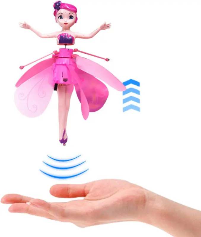 Magical Flying Toy Doll with Crystal Wings, Girls Gifts, Interactive Kids Toys for Girls and Boys Ages  and up