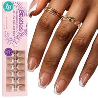 Short Squoval 224pcs 16 Sizes(Brown)