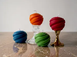 Spiral Ball Candle