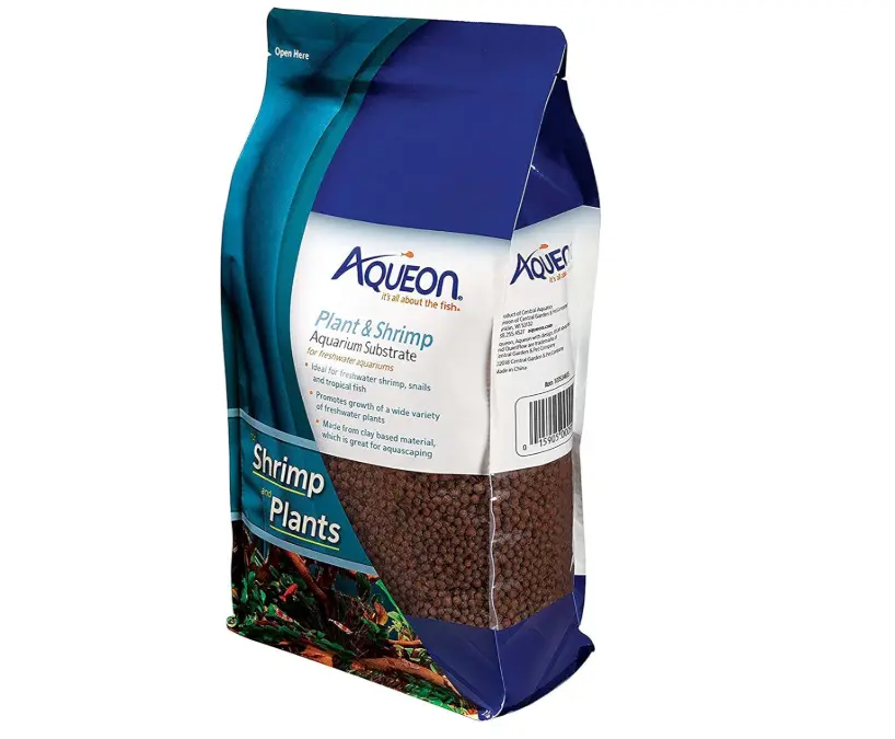 Aqueon Plant and Shrimp Aquarium Substrate, Aqua Soil for Fish Tanks, Aquarium Substrate for Live Plants, 5 Pounds
