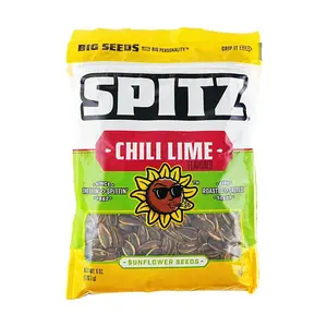 SPITZ Sunflower Seeds, Spicy Chili Lime Flavor, 170.1g (6oz) - Savory Snack for Parties & On-the-Go