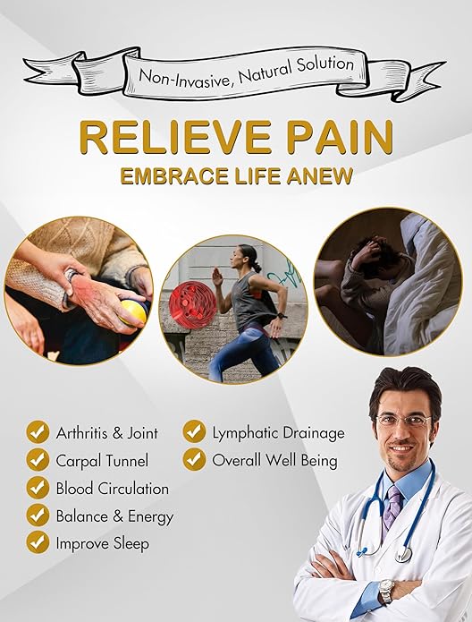 Men's Magnetic Bracelet with 3X Strength & Adjustable Length Copper Color Design Unique Durable Accessory with Sizing Tool for Enhanced Comfort