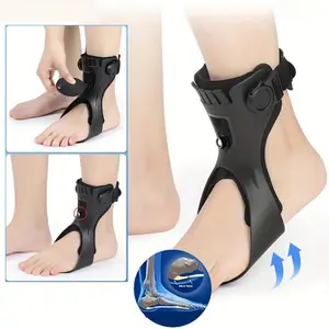 1Pcs Foot Drop Brace -Ankle Support Hemiplegia Stroke Walking Comfort Secure Locking Buckle Orthotic Air Flow Breathable Stabilizer Daily Use Medical Accessories