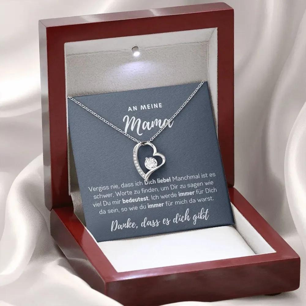 Geschenk für meine Mutter Halskette Frauen Mutter Mädchen Liebe Herz Halsketten Party Neue Modeschmuck mit Schachtel To My Mom Gift Necklace Women Mother Girls Love Heart Necklaces Party New Fashion Jewelry with Box