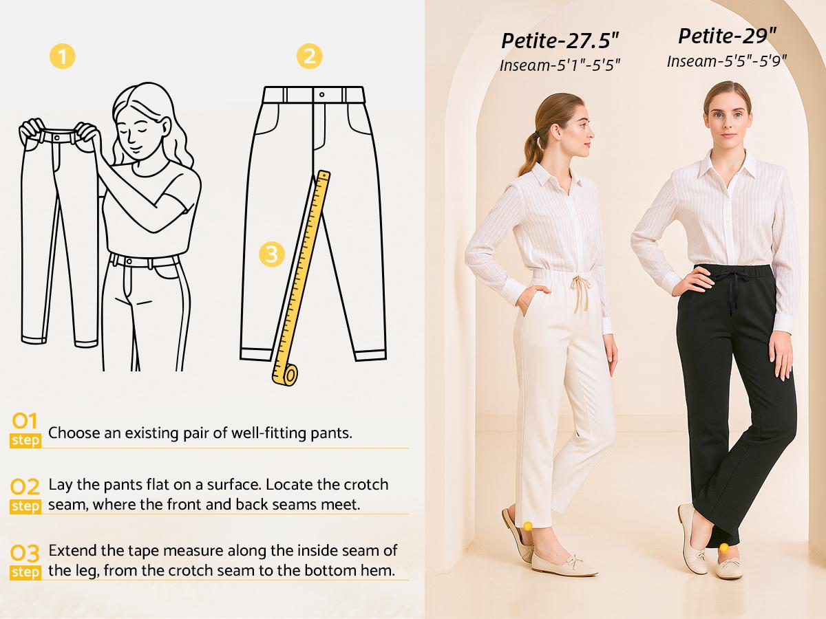 G Gradual Fleece Lined Pants Women 27.5"/29" Golf Pants 3 Pockets Water Resistant Warm Sweatpants for Cold Weather Warmth Elastic Drawstring Casual Wear