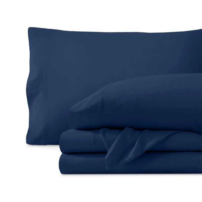 LIFETOWN 100% Jersey Knit Cotton Sheet, Extra Deep Pocket, 1 Fitted Sheet with 2
