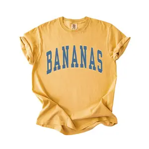 Comfort Colors Retro Savannah Baseball T-shirt, Vintage Soft Tee, Unisex Shirt, Banana fan gift, Summer Sports Top Cotton Fabric