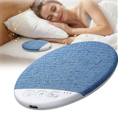Side Sleeper's Dream: Ditch Painful Earbuds for Our Ultra-Thin Pillow Speaker with Built-In Sleep Sounds. Audio