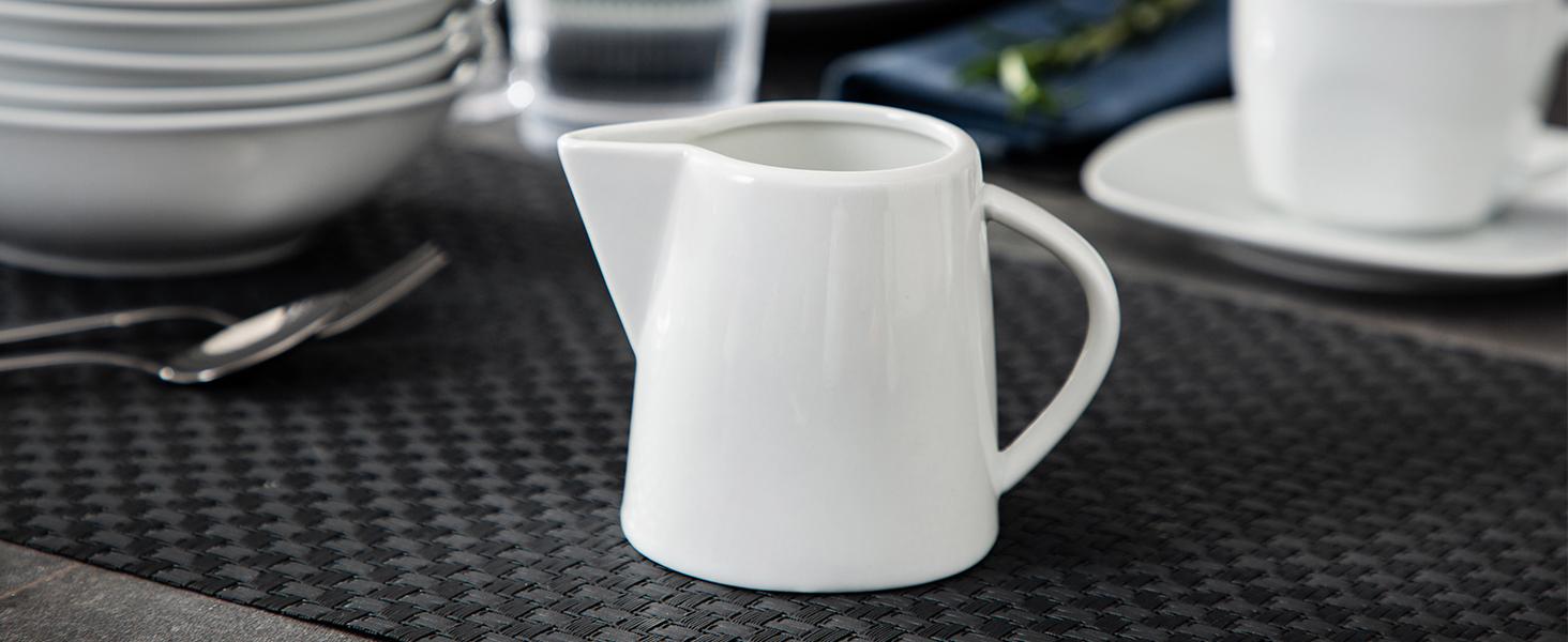 MALACASA Porcelain Dinnerware Set - Square Ceramic Plates & Bowls Set, 18/24/30/36/50 Pieces, Modern Design, Dishwasher & Microwave Safe Cutlery Winter Holiday