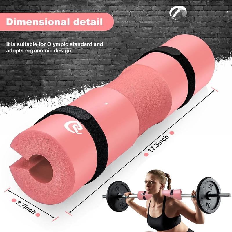 Barbell Pad Squat Pad for Squats--Squat Bar Pad-- for Weightlifting,Lunges and  Thrusts-- Sponge Pad--Fit Standard and Olympic Bars Perfectly