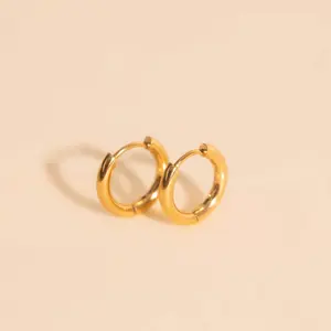 Mini Rounded Huggie Hoop Earrings